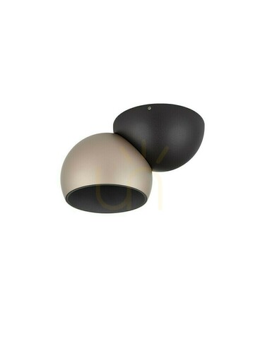 Kontrollera FRONTERA LED takspotlight 11W 826lm 3000K guld-svart 10 cm LE46046 Luces Exclusivas