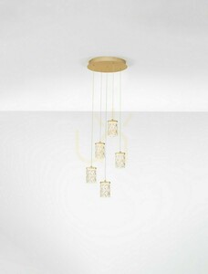 MURO Luces Exclusivas guldpendellampa LE46122 LED 35 W small 3