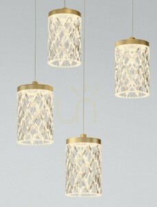 MURO Luces Exclusivas guldpendellampa LE46122 LED 35 W small 4