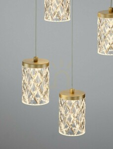 MURO Luces Exclusivas guldpendellampa LE46122 LED 35 W small 5