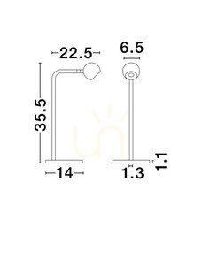 PUCARANI LED-skrivbordslampa Luces Exclusivas LE46133, guld, 3000 K small 5