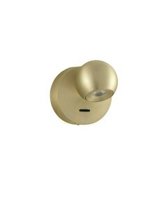 Guldfärgad LED-vägglampa PUCARANI Luces Exclusivas LE46135 6 W small 0