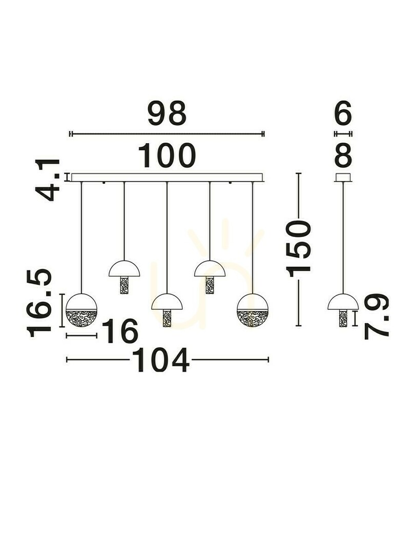 Förhandsvisning TARREGA Luces Exclusivas taklampa LE46188 TARREGA Luces Exclusivas taklampa LE46188