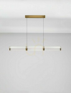 Pendel Luces Exclusivas TORREV LE46200 klarglas mässing LED 24 W 1320 lm 3000 K 120 cm small 1