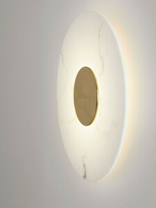 VILLAN Luces Exclusivas LE46230 LED-vägglampa, 60 cm, vit och guldfärgad small 6