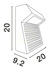 CARBALLO vägglampa för utomhusbruk från Luces Exclusivas LE62208 small 4