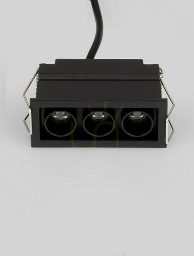 Kontrollera Infälld LED-spotlight Luces Exclusivas CARBAY LE62210 svart 5 W 3000 K
