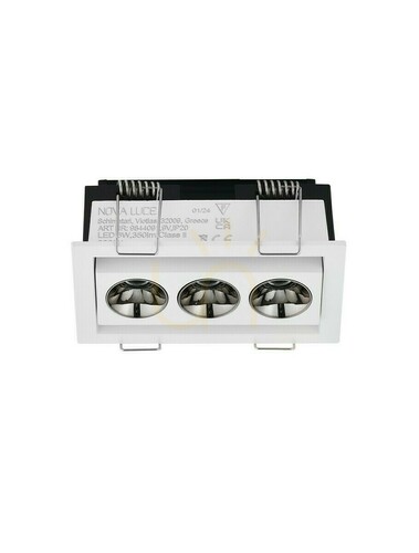 Kontrollera Infälld downlight Luces Exclusivas CARCAIX LE62230 trippel, LED 6 W 292 lm 3000 K, UGR<19, vit