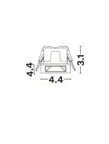 Kontrollera CARMON Luces Exclusivas Taknät LE62235