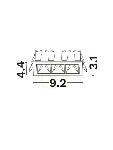 Kontrollera CARMON Luces Exclusivas Taknät LE62236