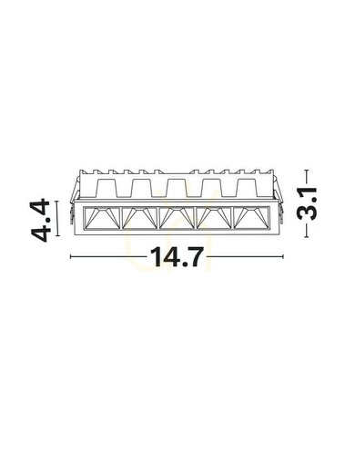 Kontrollera CARMON Luces Exclusivas Taknät LE62238