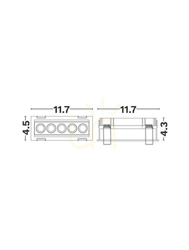 Kontrollera CARRIZ Luces Exclusivas Taknät LE62255