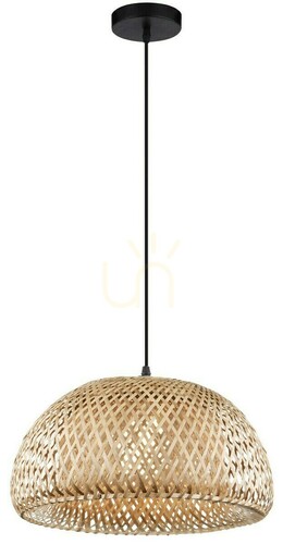 Kontrollera Luces Exclusivas PARRAL LE42138 pendellampa i bambu, 39 cm
