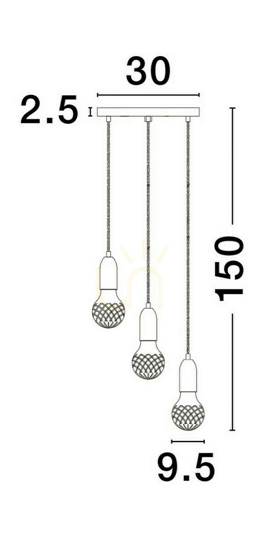 Kontrollera BANI Luces Exclusivas taklampa LE42715 BANI Luces Exclusivas taklampa LE42715