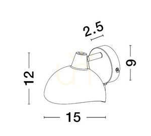 BANAC Luces Exclusivas vägglampa LE43425 small 2