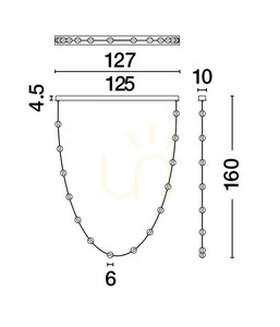CUTERVO Luces Exclusivas taklampa LE44603 small 3