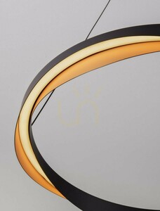 LED-pendellampa PATAPO Luces Exclusivas LE44460, svart och guld, 65 cm small 3
