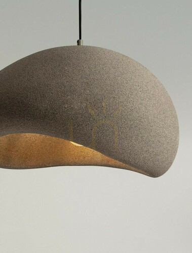 Kontrollera PALINZA taklampa 50 cm brun E27 Luces Exclusivas LE45323