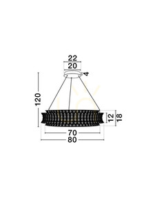 ARONA taklampa från Luces Exclusivas LE45865 small 4