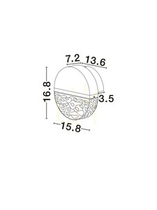 TARREGA vägglampa från Luces Exclusivas LE46166 small 5