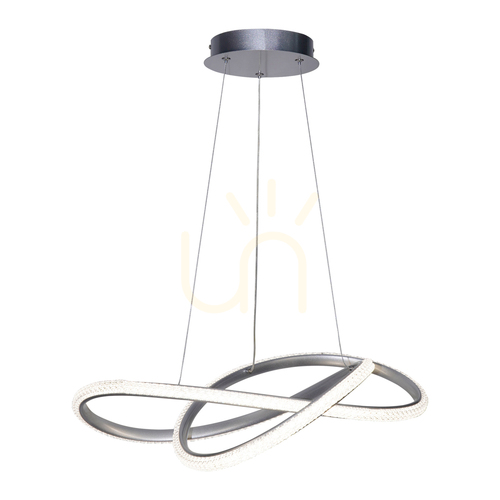 Kontrollera Pendellampa Italux Almera Silver LED 60 cm PND-64728-SILV
