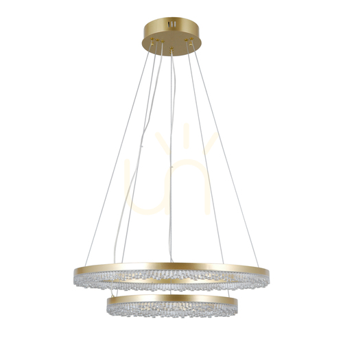 Kontrollera Pendant Light Italux Barlo LED Gold 60 cm PND-34526-2L-GD