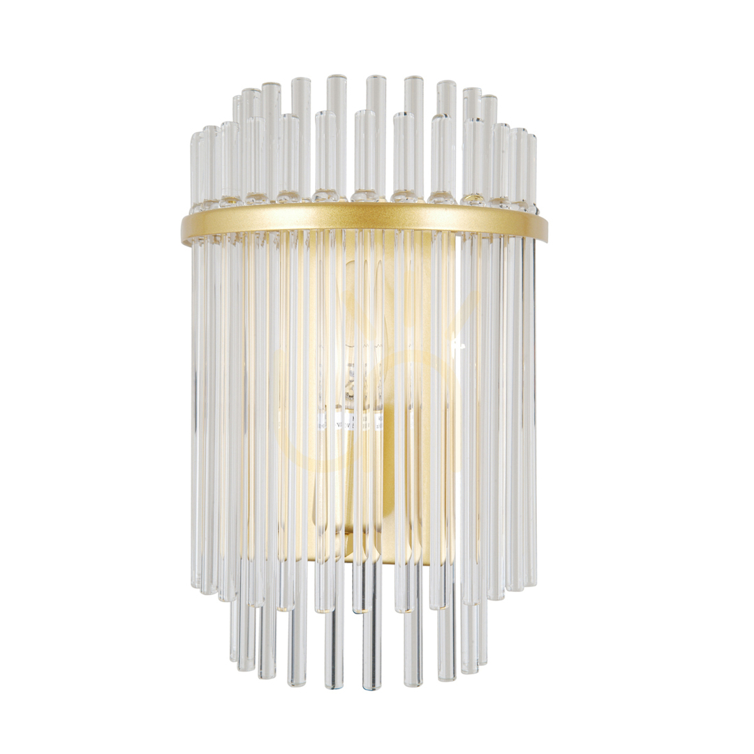 Kontrollera Italux vägglampa glas guld E14 WL-40929-1A-GD Italux vägglampa glas guld E14 WL-40929-1A-GD