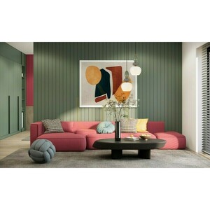 Italux Martelo pendellampa E27 18,5 cm – vitt glas och färgade detaljer PND-36545-1B-GD-WH small 2