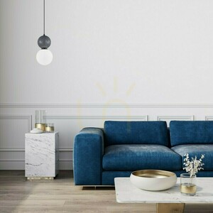 Italux Mastal pendellampa svart och mörkgrå E27 20 cm PND-36603-1L-BK-GR small 1