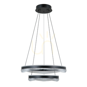Italux Morte LED pendellampa svart 60 cm PND-34535-2L-BK small 0