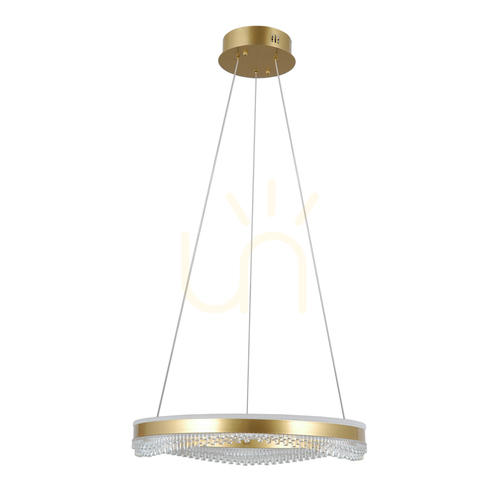 Kontrollera Italux Morte LED-pendellampa guld 50 cm PND-34535-M-GD