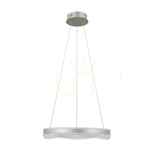 Kontrollera Pendellampa Italux Morte LED silver 50 cm PND-34535-M-SILV