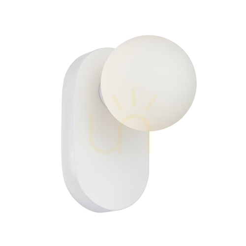Kontrollera Vägglampa Italux Vit Glas Modern G9 WL-2931-1-WH