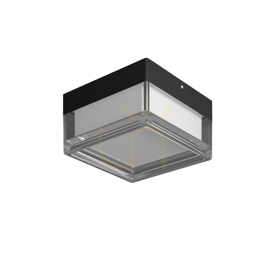 Kontrollera Plafond Italux Nefis LED Svart 9W IP65 PLF-53628-BK Plafond Italux Nefis LED Svart 9W IP65 PLF-53628-BK
