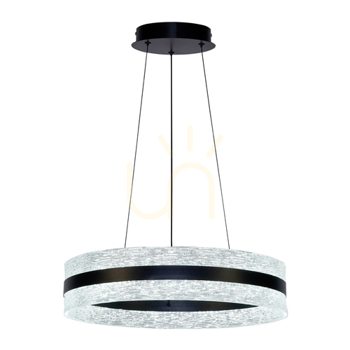 Kontrollera Pendellampa Italux Nelia LED svart 60 cm PND-45283-BK