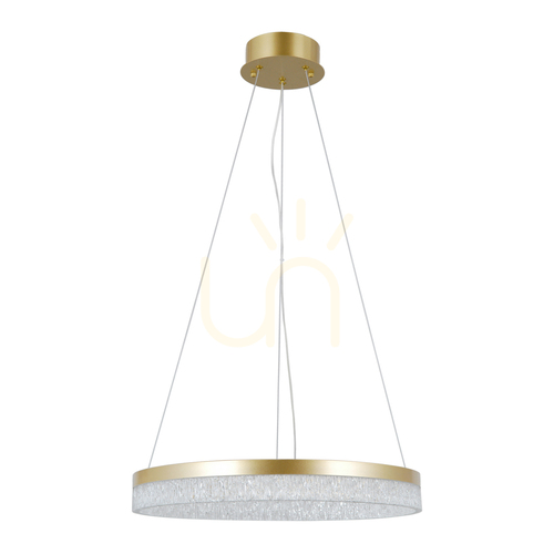 Kontrollera Italux LED pendellampa guld vit 50 cm 22W PND-34533-M-GD