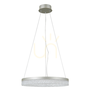 Italux Pantal LED-pendellampa, silverfärgad, 50 cm, PND-34533-M-SILV small 0