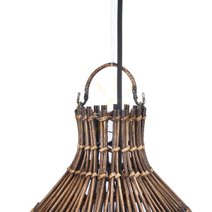 Bazar Bizar Woven Bell S lampskärm i bambu, mörk valnöt, 30 × 50 cm small 10