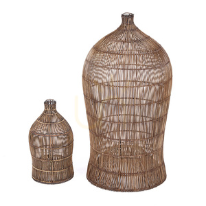 Bazar Bizar Woven Bell S lampskärm i bambu, mörk valnöt, 30 × 50 cm small 11