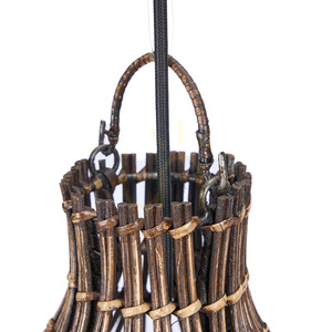Bazar Bizar Woven Bell S lampskärm i bambu, mörk valnöt, 30 × 50 cm small 5