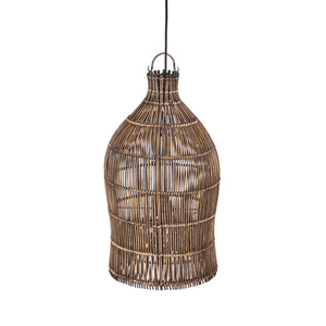 Bazar Bizar Woven Bell S lampskärm i bambu, mörk valnöt, 30 × 50 cm small 7