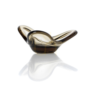 Ljusstake The Liquid Form rök 16,5 cm small 4