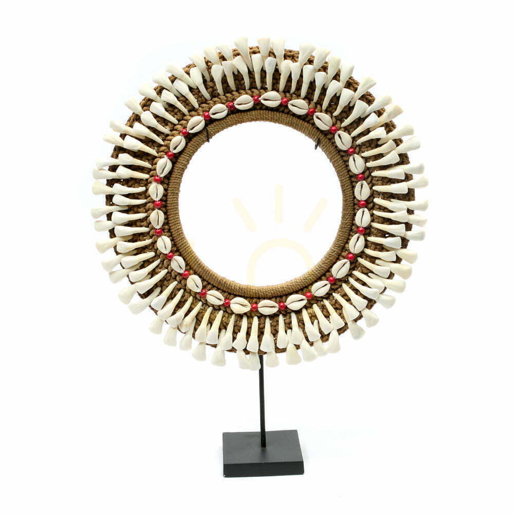 Kontrollera Sifferskulptur Buffalo Tooth Hoop på stativ Stand Decoration 40x10x50 cm Sifferskulptur Buffalo Tooth Hoop på stativ Stand Decoration 40x10x50 cm