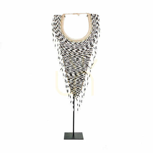 Kontrollera Sifferskulptur Stand Decoration svartvit 71 cm