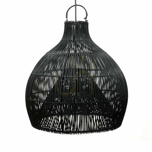 Kontrollera Hänglampa Hummerfälla Svart L 55 cm, Handgjord Pending Lamps
