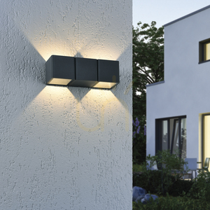 MARCEL vägglampa 9658-13 Antracit 2xLED small 2