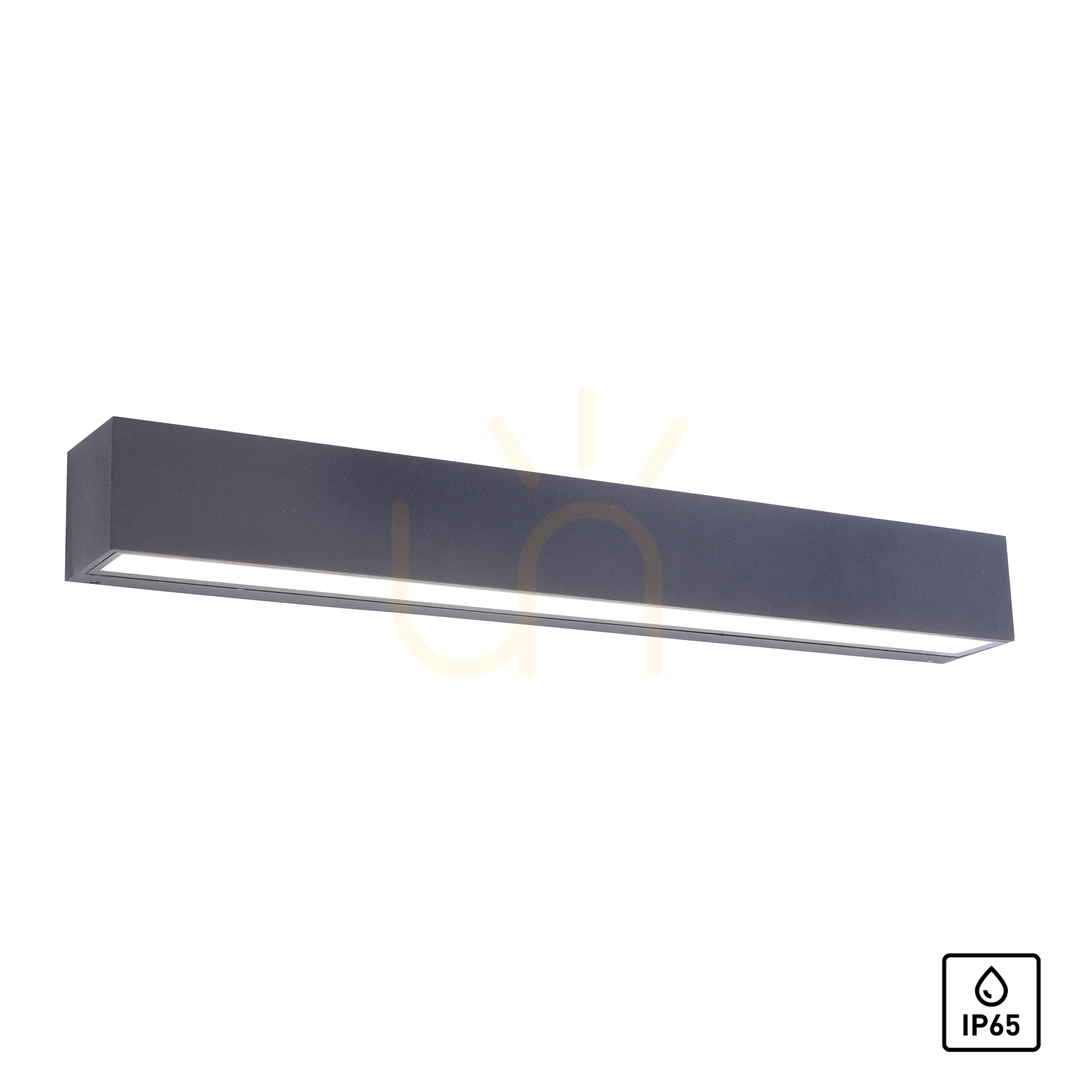 Utsikt ROBERT vägglampa 9676-13 Antracit 1xLED ROBERT vägglampa 9676-13 Antracit 1xLED