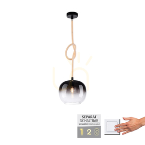 LUMA Pendellampa 2410-18 Svart 1xLED small 1