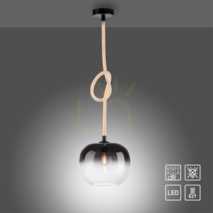 LUMA Pendellampa 2410-18 Svart 1xLED small 13