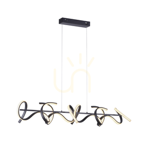 CURLS Taklampa 19033-18 Svart 4xLED small 6